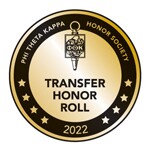 Phi Theta Kappa Honor Society Transfer Honor Roll 2022