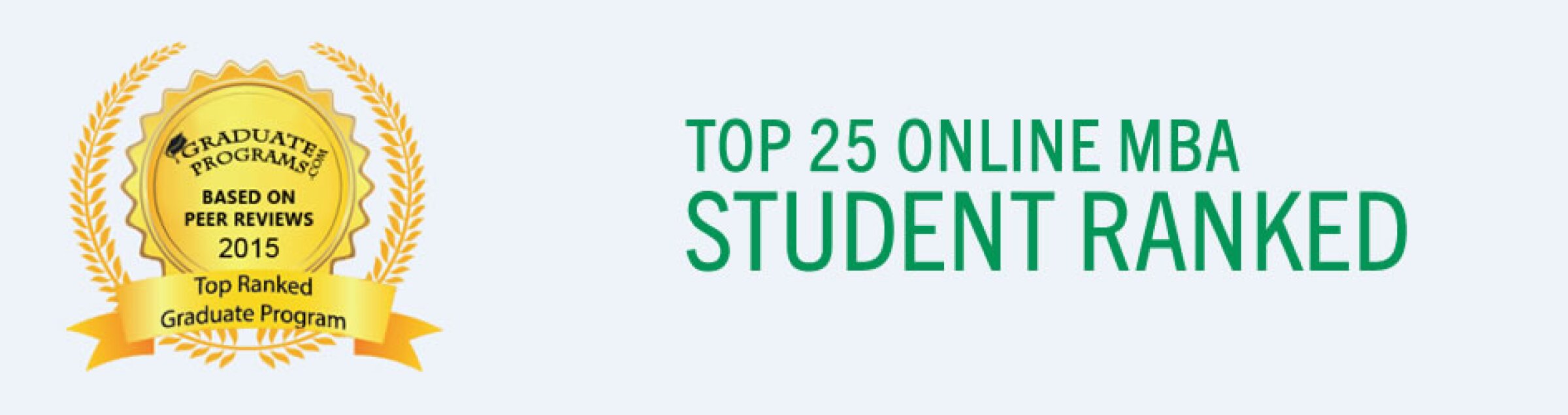 Top 25 Student Ranked Online MBA Programs
