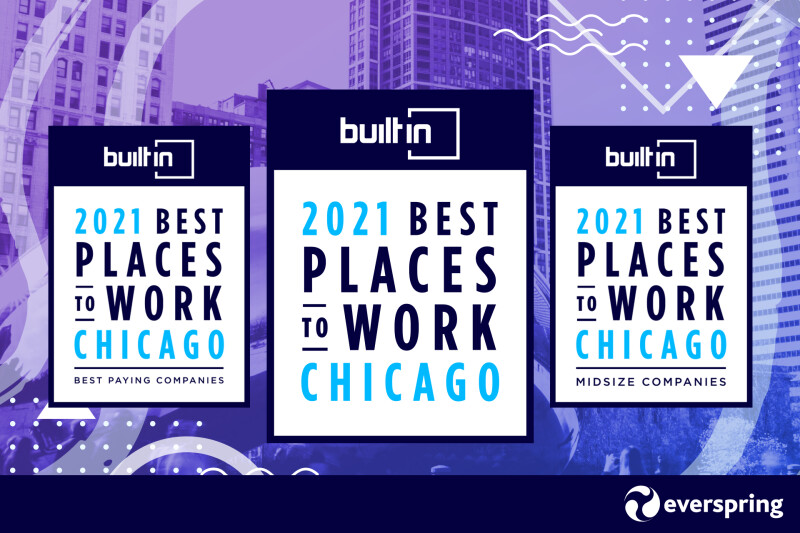 Everspring earns placement on three of Built In’s prestigious company lists