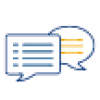 Overlapping speech bubbles