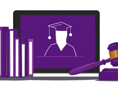 Image of law student online