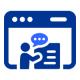 Speech bubble in browser window