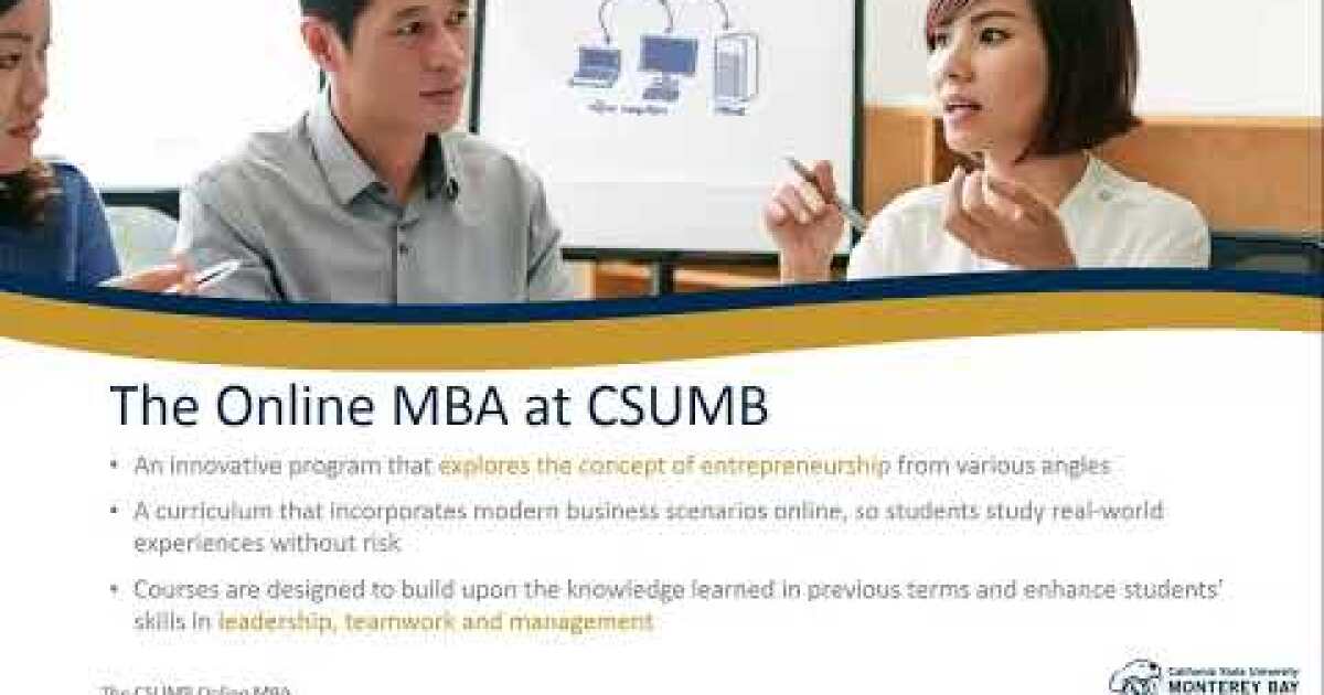 CSUMB Online MBA Virtual Open House
