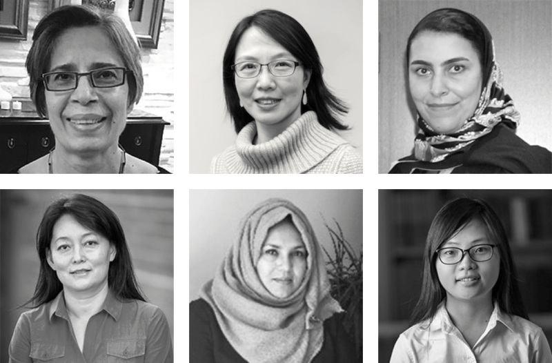 Six female staff members of New York Institute of Technology